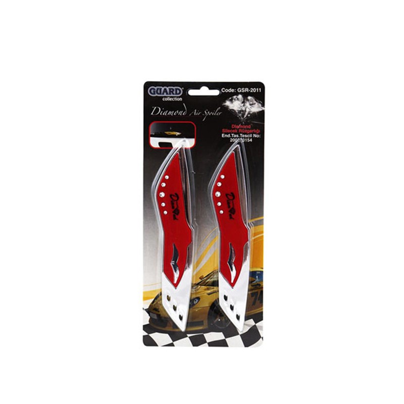 SİLECEK RÜZGARLIĞI DİAMOND NİKELAJLI KIRMIZI SR02 0912 SR02-0912 GUARD