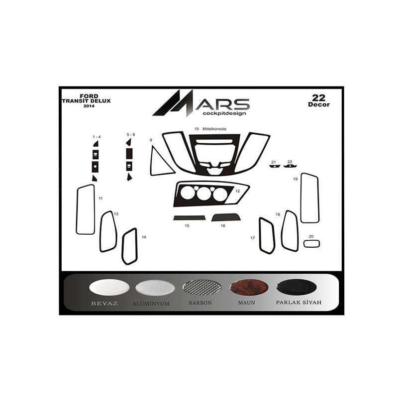 MAUN KAPLAMA FORD TRANSİT 14-19 MAUN 23PRÇ 37050 MERİÇ
