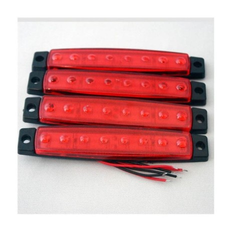 LED LAMBA PARMAK 8 LED 24V KIRMIZI 4LÜ 4304140 CARUB
