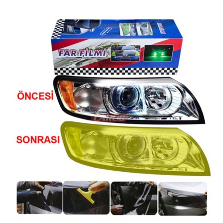 FAR STOP FİLMİ FOSFORLU SARI 30CMX10MT 1190446 CARUB