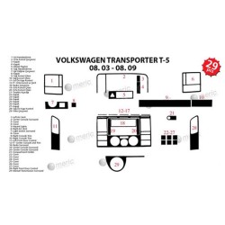 MAUN KAPLAMA VW TRANSPORTER T5 03-09 KARBON 29PRÇ 36141 MERİÇ