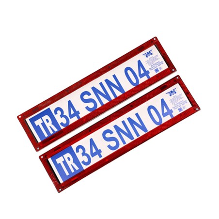 PLAKALIK PLASTİK REFLEKTÖR KIRMIZI PA 45 PA-45 KARTAL KALIP