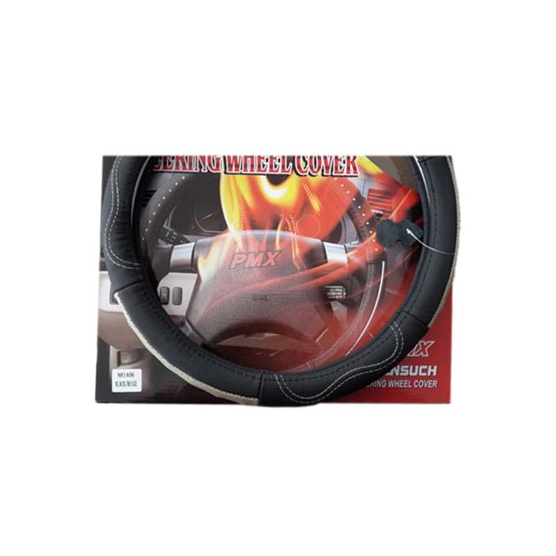 DİREKSİYON KILIFI 38CM DERİ SİYAH NR1406S PMX