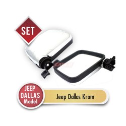 AYNA DIŞ DİKİZ JEEP DALLAS MODEL KROMAJ PAJERO + L200 0231102 CARUB