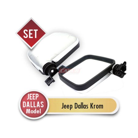 AYNA DIŞ DİKİZ JEEP DALLAS MODEL KROMAJ PAJERO + L200 0231102 CARUB