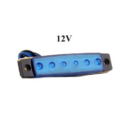 LED LAMBA PARMAK 6 LED MAVİ 12V 4LÜ 4304133 CARUB