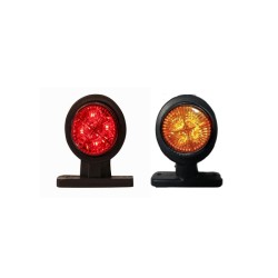 LAMBA TAKOZ BÜYÜK TİP DORSE 8 LED SARI-KIRMIZI 12-24V FT 232 FT-232KS