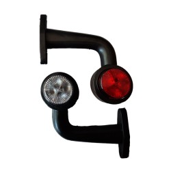 LAMBA TAKOZ BOYNUZ TİP ORTA 8 LED KIR-SARI 12-24V FT 231K-S FT-231KS F
