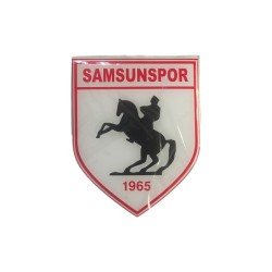 ARMA DAMLA ETİKET KUPA SAMSUNSPOR ORTA 100X125MM KIRMIZI-BEYAZ-SİYAH V