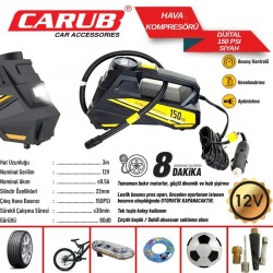 KOMPRESÖR TEK PİSTON PLASTİK KASA DİJİTAL EKRANLI 150 PSİ 2491332 CARU