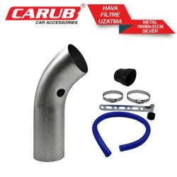 PERFORMANS HAVA FİLTRE UZATMA BORUSU METAL 76MMX31CM SİLVER 4686333 CA