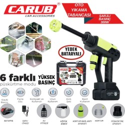 OTO YIKAMA TABANCASI ŞARJLI YÜKSEK BASINÇLI ÇANTALI APARATLI ÇİFT BATA