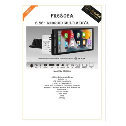 OTO TEYP DOUBLE 6,86(17,5CM) MULTİMEDİA (GÖVDE KÜÇÜK) ANDROİD 13 2/32G