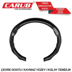 DİREKSİYON KILIFI FİBER KABON UZUN SİYAH 1850120 CARUB