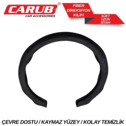 DİREKSİYON KILIFI FİBER SÜET UZUN SİYAH 1850140 CARUB