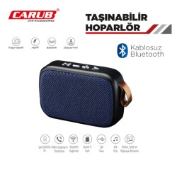 HOPARLÖR TAŞINABİLİR KABLOSUZ BLUETOOTH FM-USB-SD KART-BL 2749940 CARU