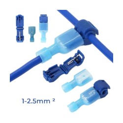 KABLO EKLEME APARATI T TİP KLEMENS 2Lİ MAVİ 1-2,5MM MV-25 MV-X25 İTHAL