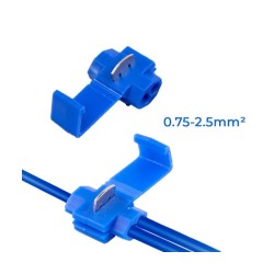 KABLO EKLEME APARATI KONNEKTÖR KİLİPS KLEMENS MAVİ 0,75-2,5MM MV-X50 İTHAL