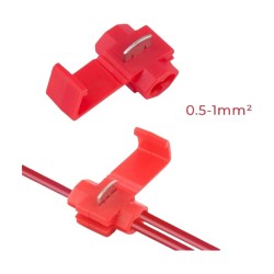 KABLO EKLEME APARATI KONNEKTÖR KİLİPS KLEMENS KIRMIZI 0,75-2,5MM KR-X50 İTHAL