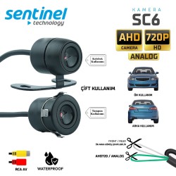 GERİ GÖRÜŞ KAMERASI KELEBEK + GÖMME AHD 720-ANALOG ÖN ARKA UYUMLU SC-6