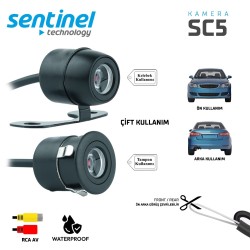 GERİ GÖRÜŞ KAMERASI KELEBEK + GÖMME MODEL ÖN ARKA UYUMLU SC-5-1 SENTİN