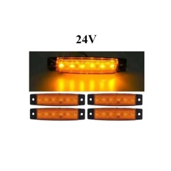 LED LAMBA PARMAK 6 LED SARI 24V 4LÜ 4304112 CARUB