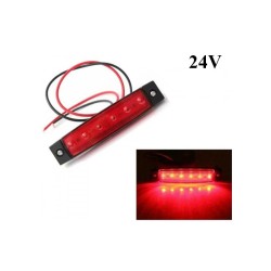 LED LAMBA PARMAK 6 LED KIRMIZI 24V 4LÜ 4304110 CARUB