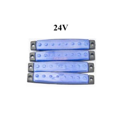 LED LAMBA PARMAK 8 LED 24V MAVİ 4LÜ 4304142 CARUB