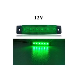 LED LAMBA PARMAK 6 LED YEŞİL 12V 4LÜ 4304134 CARUB