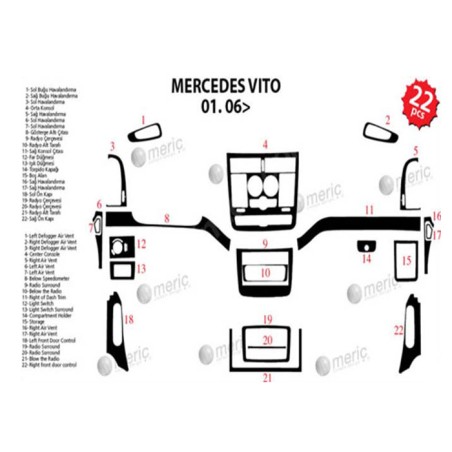 MAUN KAPLAMA MERCEDES VİTO 06-16 TİTAN 22PRÇ 35426 MERİÇ