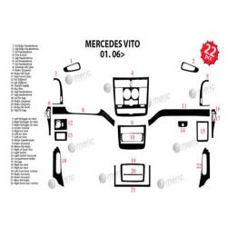 MAUN KAPLAMA MERCEDES VİTO 06-16 GRİ 22PRÇ 35424 MERİÇ