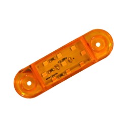 SİDE MARKER LAMBA ÇAMURLUK İÇİ - ARAÇ ALTI 12V 9 LED SARI 85X25MM TAS