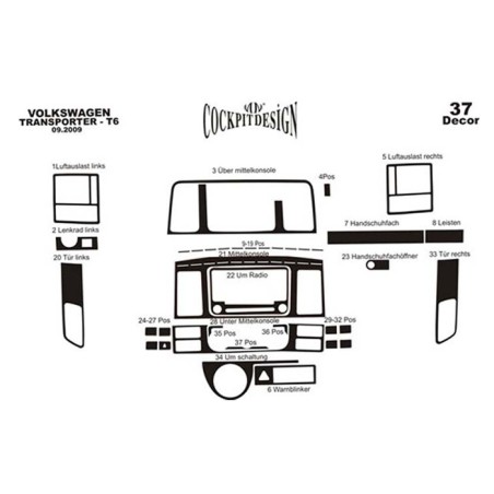 MAUN KAPLAMA VW TRANSPORTER T5 MAKYAJLI 09-14 TİTAN 39 PRÇ 37325 MERİÇ
