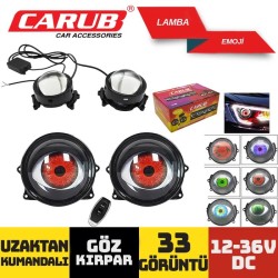 LAMBA GÖZ KIRPAR EMOJİ UZAKTAN KUMANDALI 33 GÖRÜNTÜ 3010608 CARUB