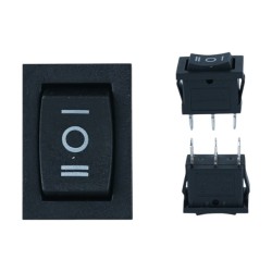 ANAHTAR ÜNİVERSAL KARE IŞIKSIZ 3LÜ ON-OFF-ON 20X15X12MM 05-KM11 SENTİNEL