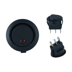 ANAHTAR ÜNİVERSAL YUVARLAK IŞIKLI KIRMIZI LEDLİ 2Lİ ON-OFF ÇAP-20MM 05-YM4 SENTİNEL