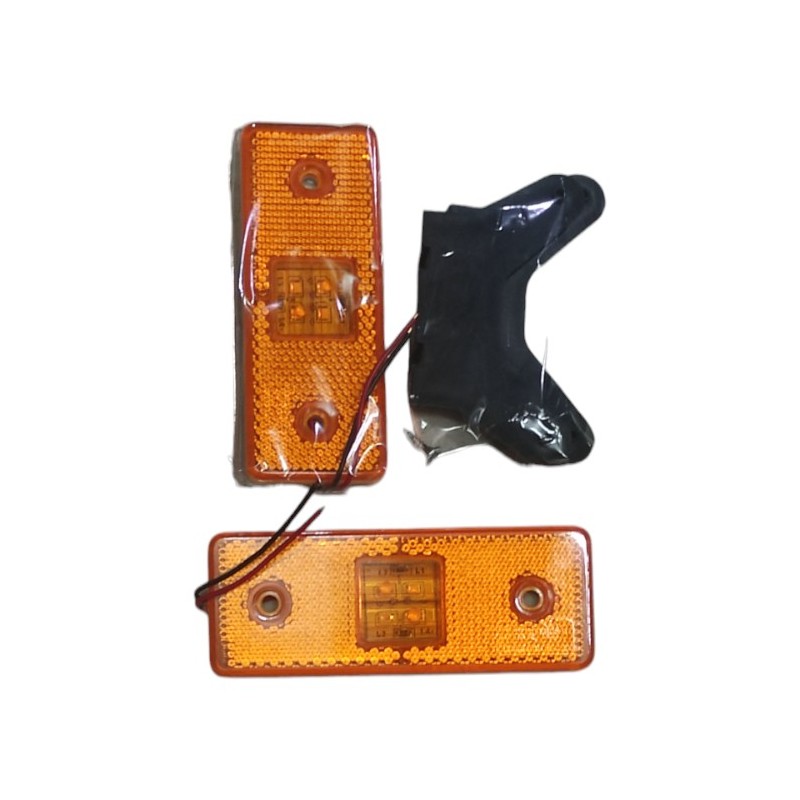 MARKER LAMBA YAN ETEK SALLAMA ARKASI DÜZ BARAKETLİ 4 LED SMD SARI 24V