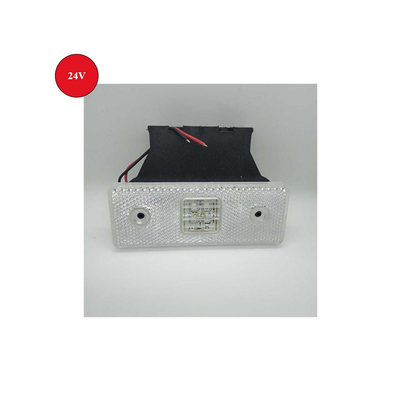 MARKER LAMBA YAN ETEK SALLAMA ARKASI DÜZ BARAKETLİ 4 LED SMD BEYAZ 24V