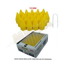 BİJON KAPAĞI SİVRİ 19MM SARI 20Lİ SET 203-007-042 MEFSA