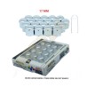 BİJON KAPAĞI DÜZ 17MM KROM 20Lİ SET 203-007-004 MEFSA