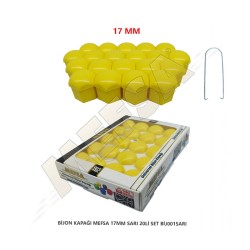 BİJON KAPAĞI DÜZ 17MM SARI 20Lİ SET 203-007-009 MEFSA