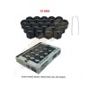 BİJON KAPAĞI DÜZ 19MM SİYAH 20Lİ SET 203-007-016 MEFSA