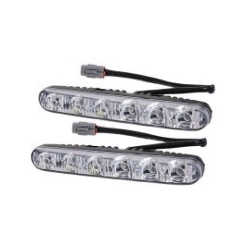 GÜNDÜZ LEDİ FARI DİKDÖRTGEN 6 LEDLİ METAL 170X20X35MM 0806009 KGN