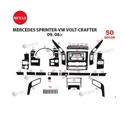 MAUN KAPLAMA CRAFTER SPRİNTER 06-19 BEYAZ 51PRÇ 36857 MERİÇ