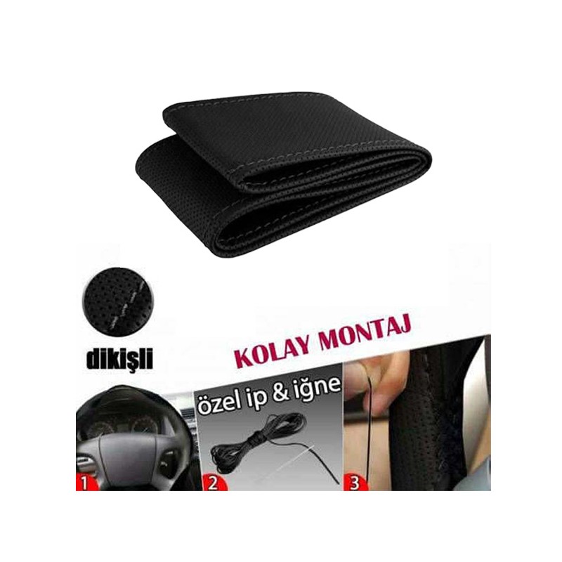 DİREKSİYON KILIFI DİKME 42CM DÜZ DESEN KIRMIZI DİKİŞLİ 110MM KLÇ KLCDD