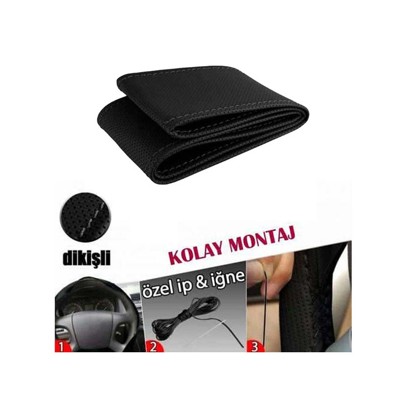 DİREKSİYON KILIFI DİKME 38CM DÜZ DESEN GRİ DİKİŞ 90MM KLÇ KLCDDK-90G K