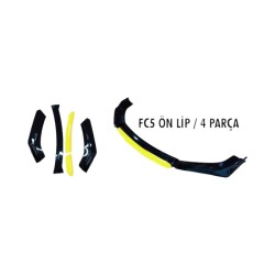 LİP ÜNİVERSAL 4 PARÇA FC5 CİVİC MODEL PARLAK SİYAH EK SARI FC5L-S YERL