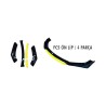 LİP ÜNİVERSAL 4 PARÇA FC5 CİVİC MODEL PARLAK SİYAH EK SARI FC5L-S YERL
