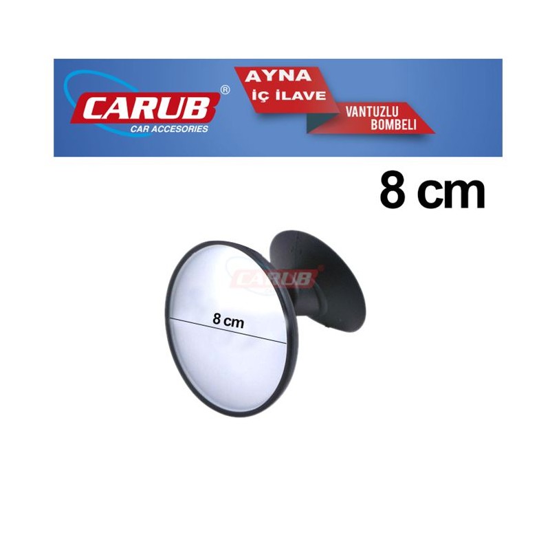 AYNA MERCEK VANTUZLU YUVARLAK ORTA 8CM OPTİCAL 0221167 CARUB