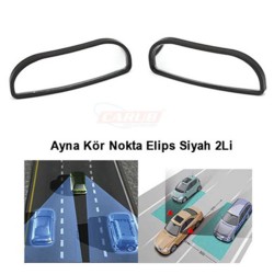 AYNA KÖR NOKTA YAPIŞTIRMA ELİPS SİYAH 2Lİ 0221228 CARUB